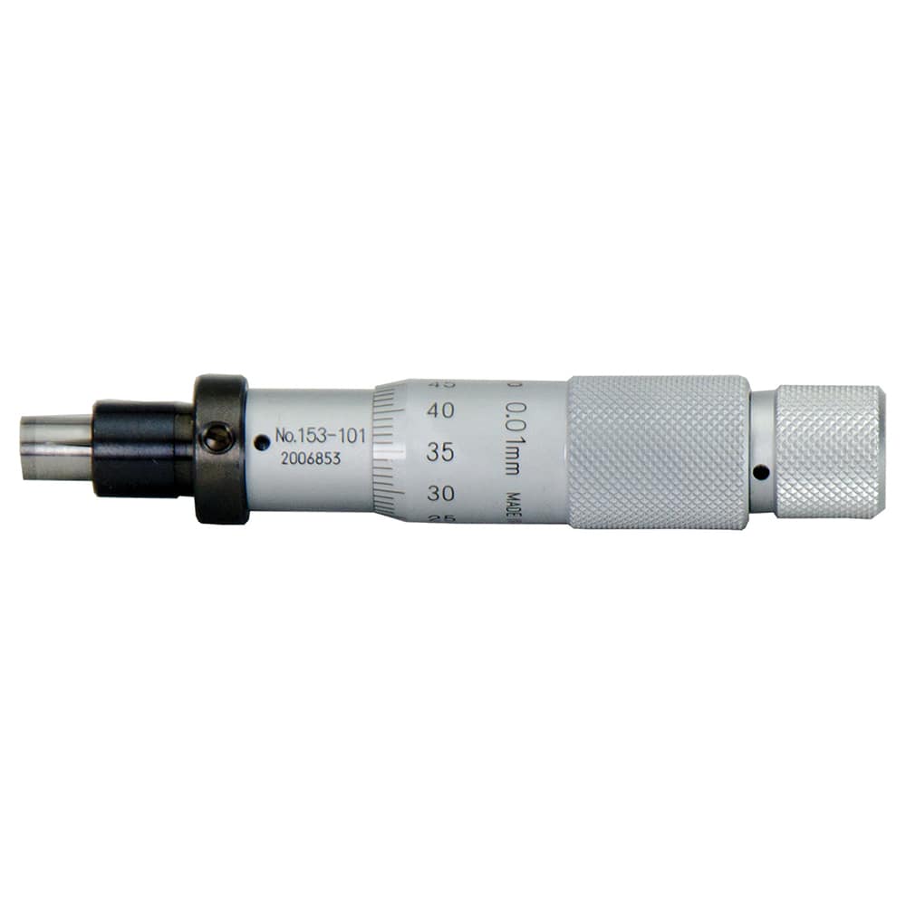 Mitutoyo - Mechanical Micrometer Heads; Minimum Measurement (Inch): 0.0000 ; Minimum Measurement (Decimal Inch): 0.0000 ; Minimum Measurement (mm): 0 ; Maximum Measurement (mm): 15.00 ; Thimble Diameter (mm): 15.30 ; Digital Counter: No - Exact Tooling