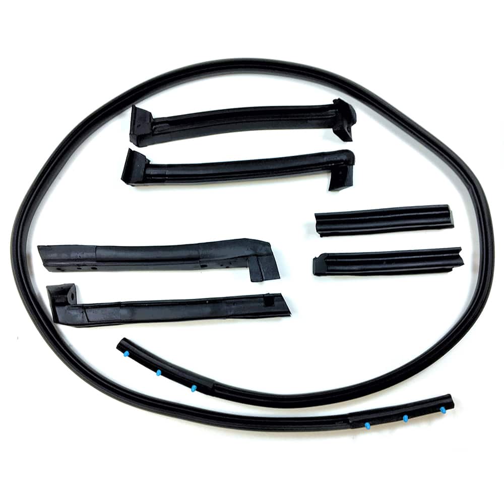 Fairchild Industries - Automotive Replacement Parts; Type: Convertible Top Weatherstrip Kit ; Application: 1986-1996 Chevrolet Corvette, Convertible, 7 piece Weatherstrip Kit - Exact Tooling