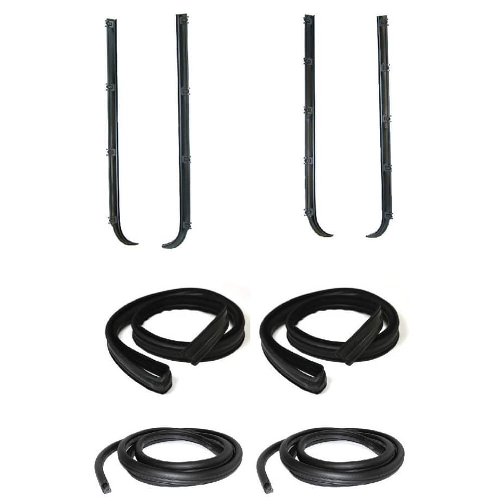Fairchild Industries - Automotive Replacement Parts; Type: Belt Weatherstrip; Door Seal & Window Channel Kit ; Application: 1987-1996 Ford Bronco Belt Weatherstrip, Door Seal & Window Channel Kit replaces OEM# E7TZ1521453A; E7TZ1521452A; F2TZ1521457A; F2 - Exact Tooling