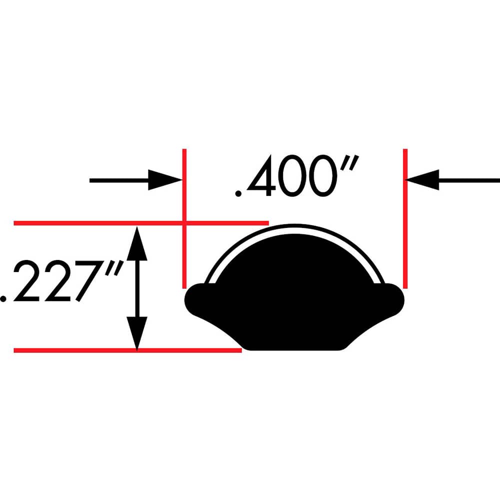 Fairchild Industries - Automotive Replacement Parts; Type: Self-Sealing Weatherstrip ; Application: Chrome Lockstrip, , 25 Ft., Each - Exact Tooling