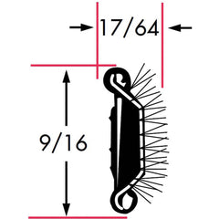 Fairchild Industries - Automotive Replacement Parts; Type: Belt Weatherstrip ; Application: Beltline With Stainless Steel Bead Flexible Pile Lining Rubber Covered; 2 pieces at 48 inches per piece, 48 In. - Exact Tooling