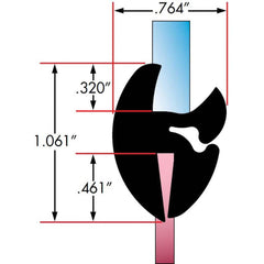 Fairchild Industries - Automotive Replacement Parts; Type: Self-Sealing Weatherstrip ; Application: Two Piece Rubber Glass Sealing Weatherstrip for Windshields With Rubber Locking Strip Included, 25 Ft., Each - Exact Tooling