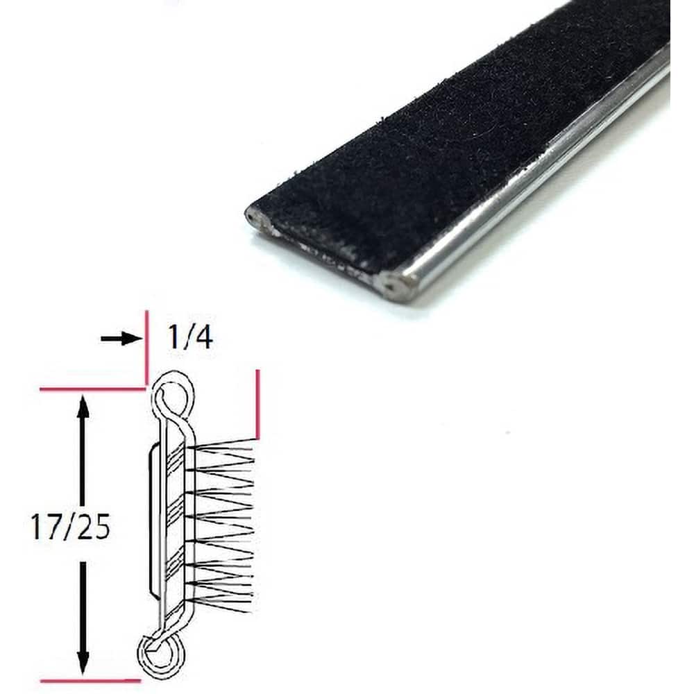 Fairchild Industries - Automotive Replacement Parts; Type: Belt Weatherstrip ; Application: Beltline With Stainless Steel Bead Flexible Pile Lining Rubber Covered; 2 pieces at 48 inches per piece, 48 In. - Exact Tooling