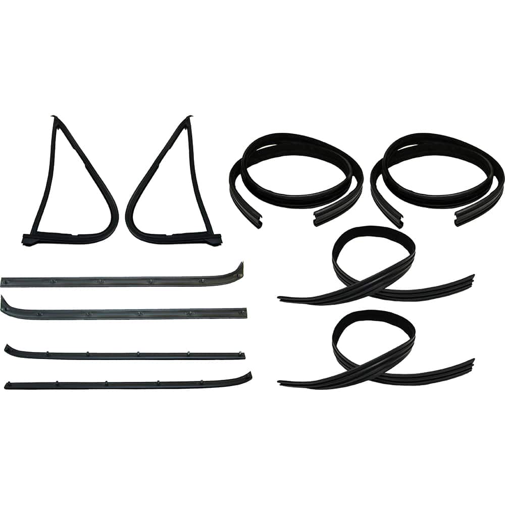 Fairchild Industries - Automotive Replacement Parts; Type: 10 pc Belt Weatherstrip; Vent Window Seal; Window Channel Kit ; Application: 78-79 Ford Bronco, 73-79 Fullsize Truck 10 pc Weatherstrip Kit replaces OEM# D3TZ1021546A; D8TZ1021536A; D7TZ1021453A; - Exact Tooling