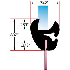 Fairchild Industries - Automotive Replacement Parts; Type: Self-Sealing Weatherstrip ; Application: Two Piece Rubber Glass Sealing Weatherstrip for Windshields With Rubber Locking Strip Included, , 25 Ft., Each - Exact Tooling