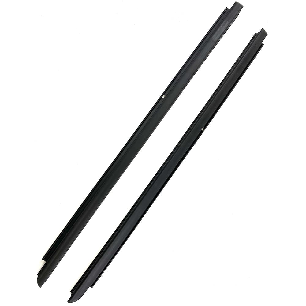 Fairchild Industries - Automotive Replacement Parts; Type: Front Outer Belt Weatherstrip 2 pc Kit ; Application: 2007-2018 Jeep Wrangler (ALL) Front Outer Belt Weatherstrip 2 pc Kit OEM#:55395269AD; 55395268AD replaces OEM# 55395269AD; 55395268AD - Exact Tooling