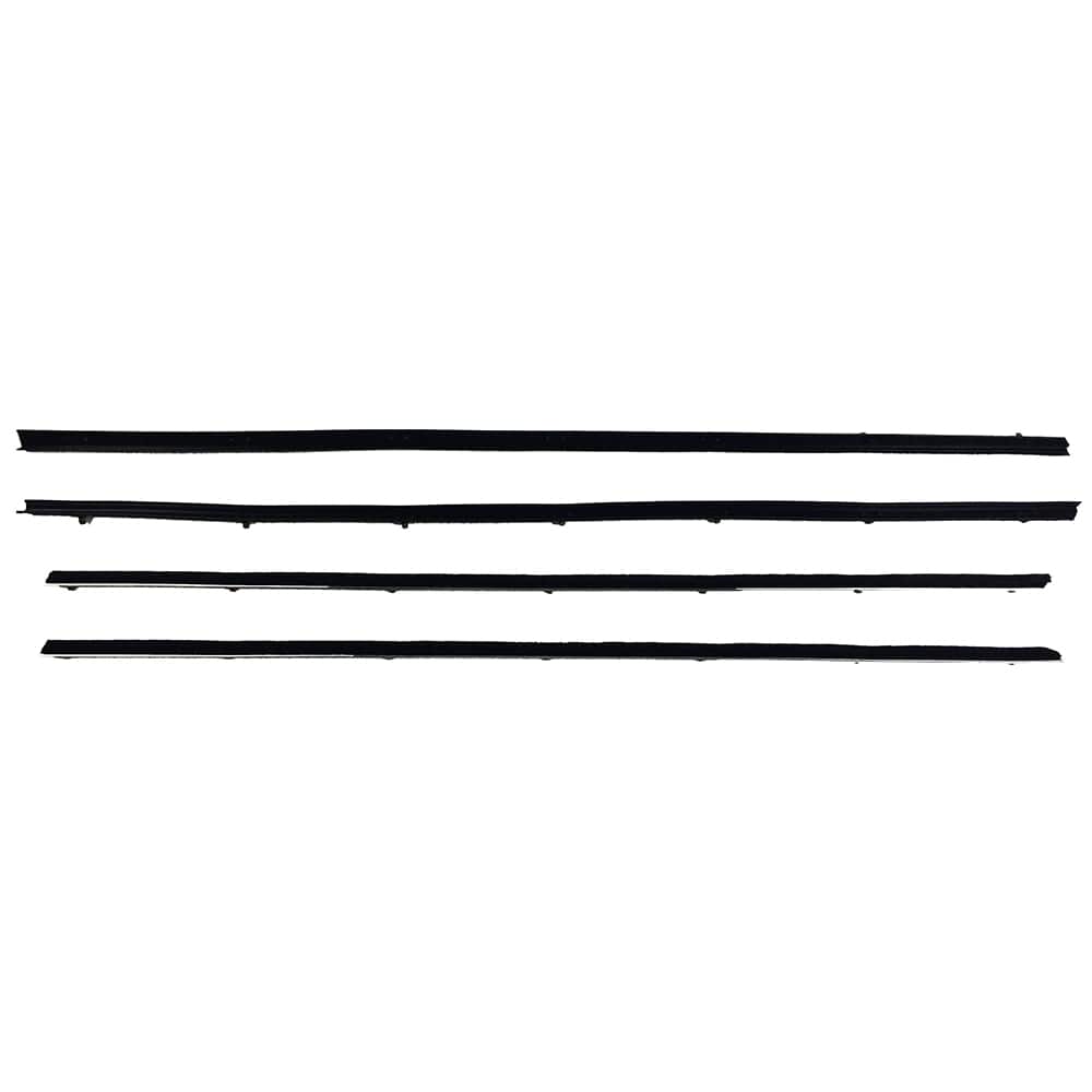 Fairchild Industries - Automotive Replacement Parts; Type: Belt Weatherstrip Kit ; Application: 1967-1968 Ford Mustang Belt Weatherstrip Kit replaces OEM# C7ZZ 6521457A; C7ZZ 6521456A; C7ZZ 6521453A; C7ZZ 6521452A - Exact Tooling