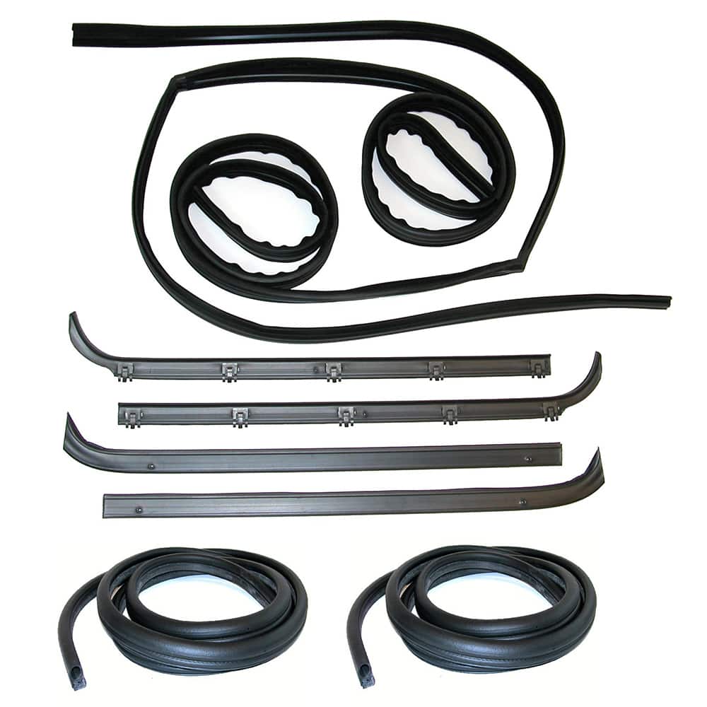 Fairchild Industries - Automotive Replacement Parts; Type: Belt Weatherstrip- Window Channel- Door Seal Kit ; Application: 1980-1986 Ford F-Series, Full Size Pickup Belt, Channel, Seal Kit replaces OEM# E9TZ1521536A; F0TZ1521536A; F5TZ1521536A; E0TZ10214 - Exact Tooling