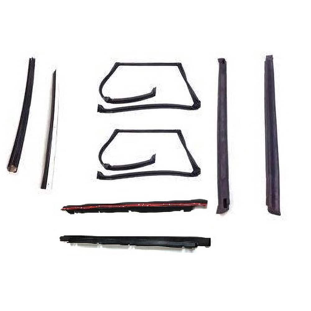 Fairchild Industries - Automotive Replacement Parts; Type: T-Top Seal Kit ; Application: 82-92 Pontiac Firebird 8 pc T-Top Seal Kit (rubber drip rails) replaces OEM# 20297495; 20297494; 10165495; 10165494; 10165496; 10198231; 10198230; 20623611; 20623610 - Exact Tooling