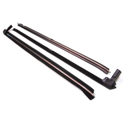 Fairchild Industries - Automotive Replacement Parts; Type: Belt Weatherstrip Kit ; Application: 1987.5-1993 Ford Mustang Belt Weatherstrip Kit replaces OEM# F1ZZ6121453A; F1ZZ6121452A; E8ZZ6121457A; E8ZZ6121456A - Exact Tooling