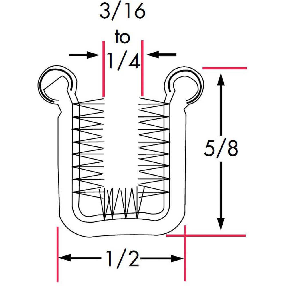 Fairchild Industries - Automotive Replacement Parts; Type: Window Channel ; Application: Stainless Steel Beaded Steel Core Channel with Rigid Polypropylene Pile Lining Uncovered, 36 In. - Exact Tooling