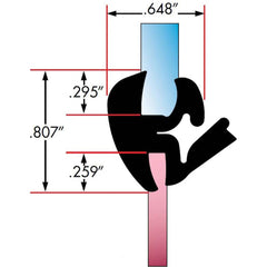 Fairchild Industries - Automotive Replacement Parts; Type: Self-Sealing Weatherstrip ; Application: One Piece Rubber Glass Sealing Weatherstrip for Windshields, , 25 Ft., Each - Exact Tooling