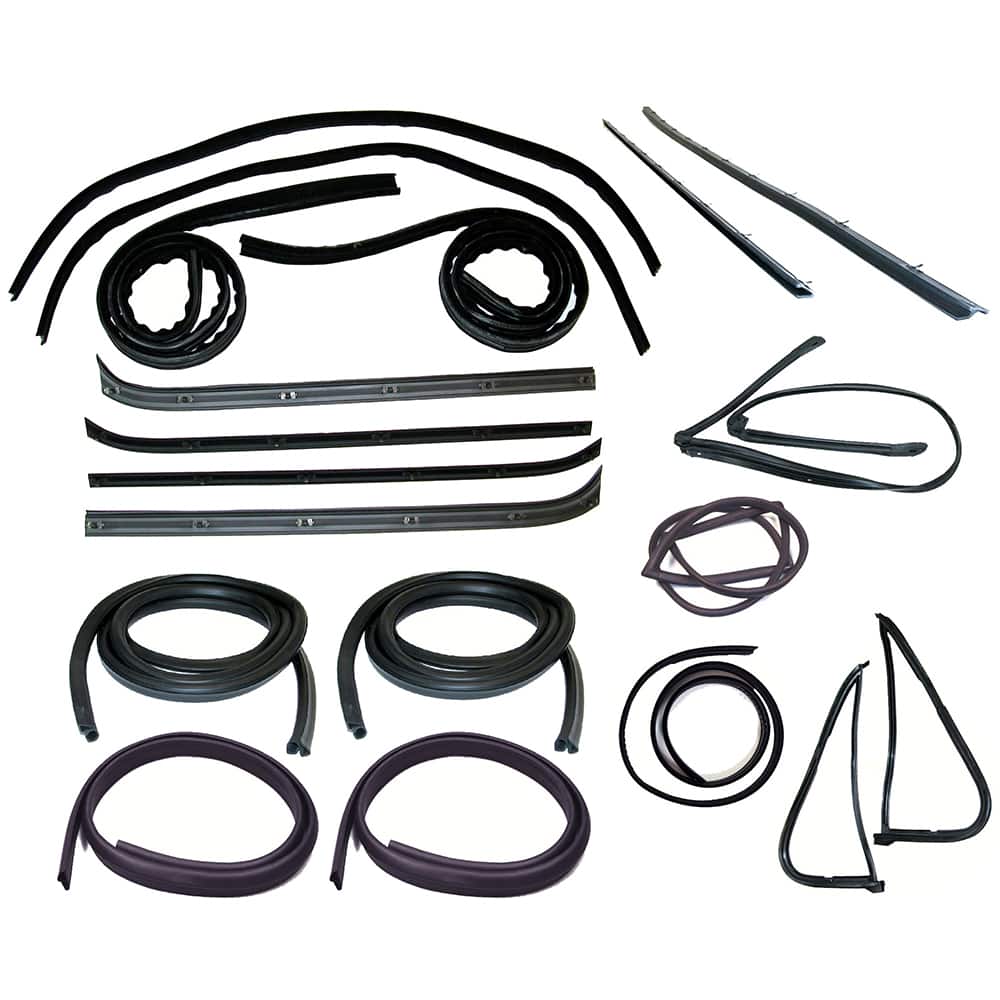 Fairchild Industries - Automotive Replacement Parts; Type: Belt; Channel; Seal Kit ; Application: 1978-1979 Ford Bronco Belt, Channel, Seal Kit replaces OEM# D3TZ1021546A; D8TZ1021536A; D7TZ1021453A; D7TZ1021452A; D3TZ1021457B; D3TZ1021456B; E8TZ9841610A - Exact Tooling