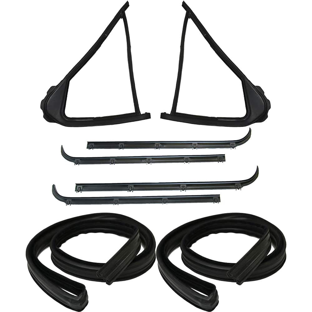 Fairchild Industries - Automotive Replacement Parts; Type: 8 pc Belt Weatherstrip; Vent Window Seal; Window Channel Kit ; Application: 1992-1996 Ford Bronco/Fullsize Truck 8 pc Belt Weatherstrip, Door Seal, Vent Window Seal,Window Channel Kit replaces OE - Exact Tooling