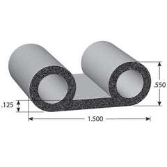 Fairchild Industries - Automotive Replacement Parts; Type: Rubber Seal ; Application: EPDM Sponge rubber seal with PSA Tape - Exact Tooling
