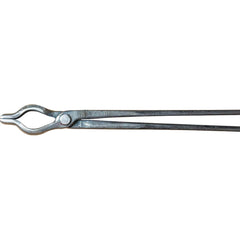 Lansing Forge, Inc. - Tongs; Type: Curved; Flat Jaw ; Overall Length (Inch): 18.00000 ; Material: High Carbon Steel - Exact Tooling