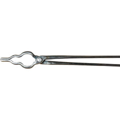 Lansing Forge, Inc. - Tongs; Type: Double Curved; Flat Jaw ; Overall Length (Inch): 42.00000 ; Material: High Carbon Steel - Exact Tooling