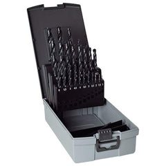 Guhring - Drill Bit Sets; System of Measurement: Metric ; Drill Bit Material: High Speed Steel ; Drill Bit Set Type: Jobber Length Drill Bits ; Minimum Drill Bit Size (mm): 1.00 ; Minimum Drill Bit Size (Decimal Inch): 0.0394 ; Maximum Drill Bit Size (mm - Exact Tooling