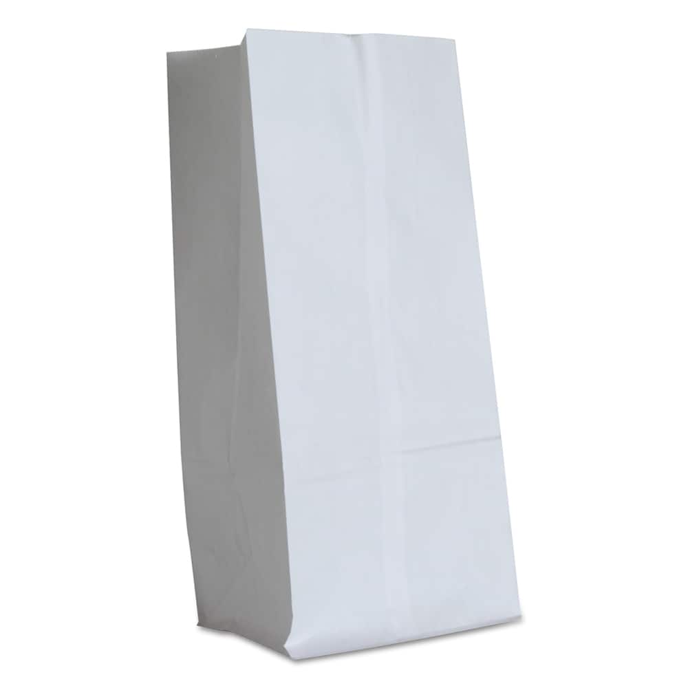 GEN - Paper Bags; Type: Grocery Bag ; Color: White ; Size: 7-3/4 x 4-13/16 x 16 ; Material: Paper - Exact Tooling