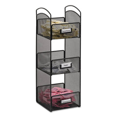 Safco - Coffee, Tea & Accessories; Breakroom Accessory Type: Coffee Condiment/Cup Organizer ; Breakroom Accessory Description: Condiment Organizers-Coffee Condiment Station ; Color: Black - Exact Tooling
