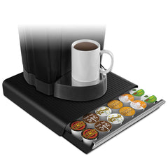 Mind Reader - Coffee, Tea & Accessories; Breakroom Accessory Type: Coffee Condiment/Cup Organizer ; For Use With: 26 Coffee Pods ; Breakroom Accessory Description: Condiment Organizers-K-Cup Rack ; Color: Black - Exact Tooling