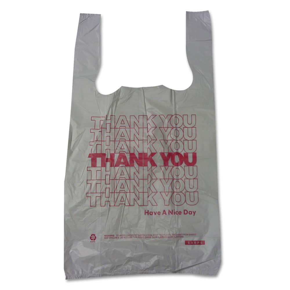 Barnes Paper Company - Paper Bags; Type: Shopping Bag ; Color: White ; Size: 10 x 5 x 19 ; Material: High-Density Polyethylene - Exact Tooling