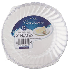 WNA - Paper & Plastic Cups, Plates, Bowls & Utensils; Breakroom Accessory Type: Plates ; Breakroom Accessory Description: Dinnerware-Plate; Plastic ; Color: Clear - Exact Tooling