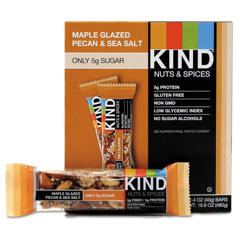 KIND - Snacks, Cookies, Candy & Gum; Breakroom Accessory Type: Nutrition Bar ; Breakroom Accessory Description: Food-Nutrition Bar - Exact Tooling