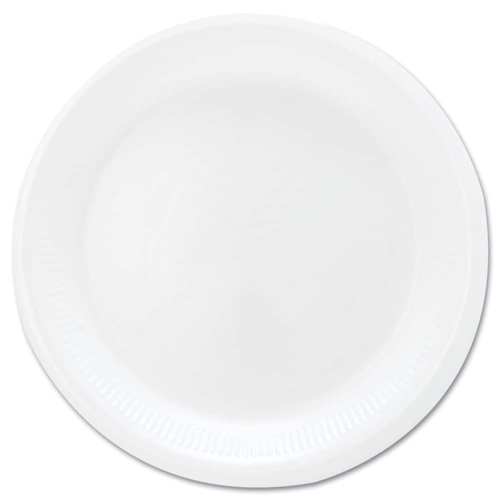 DART - Paper & Plastic Cups, Plates, Bowls & Utensils; Breakroom Accessory Type: Plates ; Breakroom Accessory Description: Dinnerware-Plate; Foam ; Color: White - Exact Tooling