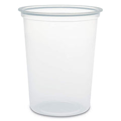 DART - Food Containers; Type: Deli Container & Lid ; Shape: Round ; Volume Range: Smaller than 64 oz. ; Height (Decimal Inch): 6.000000 ; Diameter/Width (Decimal Inch): 4.7000 ; Material Family: Plastic - Exact Tooling