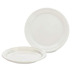 DART - Paper & Plastic Cups, Plates, Bowls & Utensils; Breakroom Accessory Type: Plates ; Breakroom Accessory Description: Dinnerware-Plate; Plastic ; Color: White - Exact Tooling