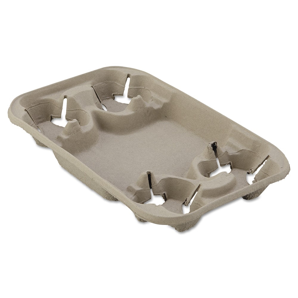 Chinet - Paper & Plastic Cups, Plates, Bowls & Utensils; Breakroom Accessory Type: Cup Carrier ; Breakroom Accessory Description: Cup Trays-Four Cups+Food ; Color: Beige - Exact Tooling