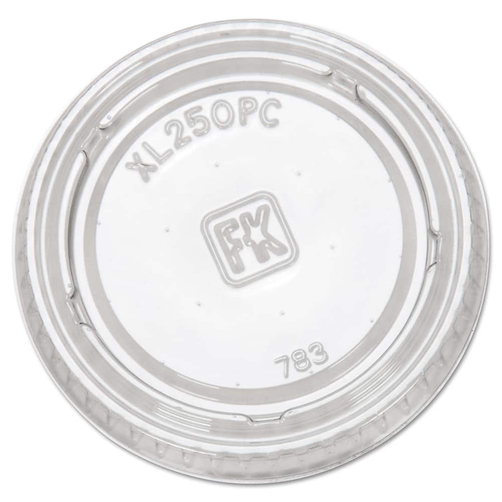 Fabri-Kal - Paper & Plastic Cups, Plates, Bowls & Utensils; Breakroom Accessory Type: Portion Cup Lids ; Breakroom Accessory Description: Cup Lids-Portion Cup ; Color: Clear - Exact Tooling