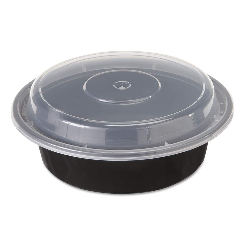 Pactiv - Food Containers; Type: Takeout Container ; Shape: Round ; Volume Range: Smaller than 64 oz. ; Height (Decimal Inch): 2.000000 ; Diameter/Width (Decimal Inch): 6.0000 ; Length (Decimal Inch): 6.0000 - Exact Tooling