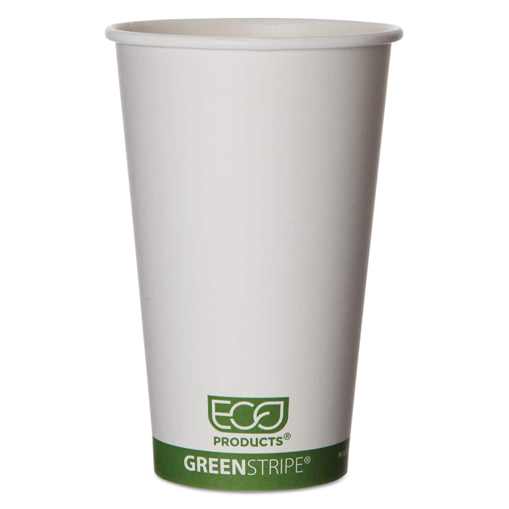 ECO PRODUCTS - Paper & Plastic Cups, Plates, Bowls & Utensils; Breakroom Accessory Type: Paper Cups ; Breakroom Accessory Description: Cups-Hot Drink; Paper ; Color: Clear - Exact Tooling