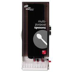 Dixie - Paper & Plastic Cups, Plates, Bowls & Utensils; Breakroom Accessory Type: Cutlery Bin ; Breakroom Accessory Description: Utensil Dispensers-Tower-Spoon ; Color: Translucent Black - Exact Tooling