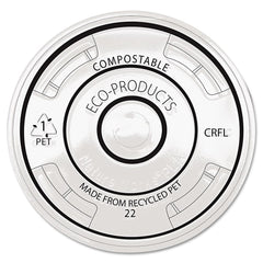 ECO PRODUCTS - Paper & Plastic Cups, Plates, Bowls & Utensils; Breakroom Accessory Type: Cold Cup Lid ; Breakroom Accessory Description: Cup Lids-Cold Cup ; Color: Clear - Exact Tooling