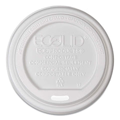 ECO PRODUCTS - Paper & Plastic Cups, Plates, Bowls & Utensils; Breakroom Accessory Type: Hot Cup Lid ; Breakroom Accessory Description: Cup Lids-Hot Cup ; Color: White - Exact Tooling