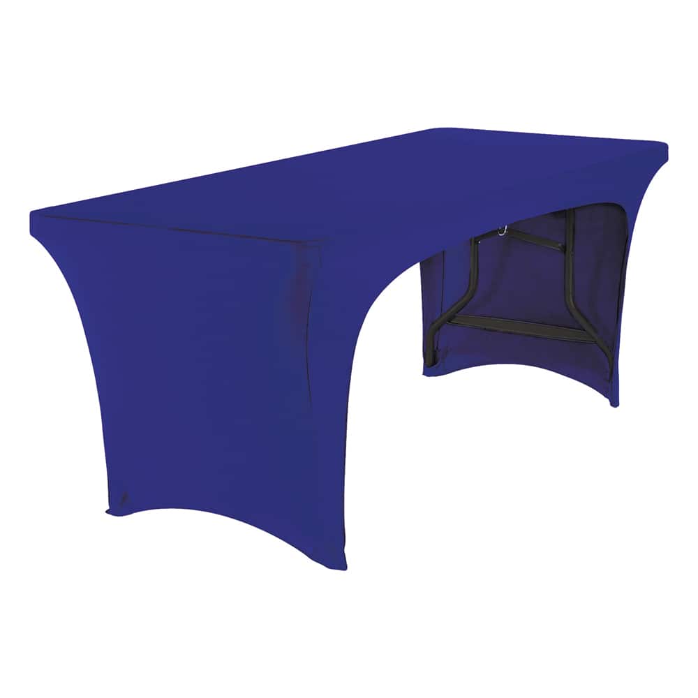 ICEBERG - Tablecloths; Type: Table Cover ; Color: Blue ; Width (Inch): 30 ; Length (Inch): 72 ; Length (Feet): 6.000 ; Material: Polyester/Spandex - Exact Tooling