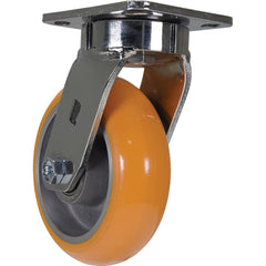 Vestil - Standard Casters; Mount: With Holes ; Style: Swivel ; Wheel Diameter: 6 (Inch); Wheel Width: 2 (Inch); Overall Height (Inch): 7-1/2 ; Load Capacity (Lb.): 1500.000 - Exact Tooling