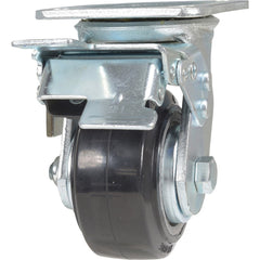 Vestil - Standard Casters; Mount: With Holes ; Style: Swivel w/Total Brake ; Wheel Diameter: 4 (Inch); Wheel Width: 2 (Inch); Overall Height (Inch): 5-9/16 ; Load Capacity (Lb.): 551.000 - Exact Tooling