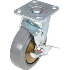 Vestil - Standard Casters; Mount: With Holes ; Style: Swivel w/Brake ; Wheel Diameter: 6 (Inch); Wheel Width: 2 (Inch); Overall Height (Inch): 7-1/2 ; Load Capacity (Lb.): 771.000 - Exact Tooling