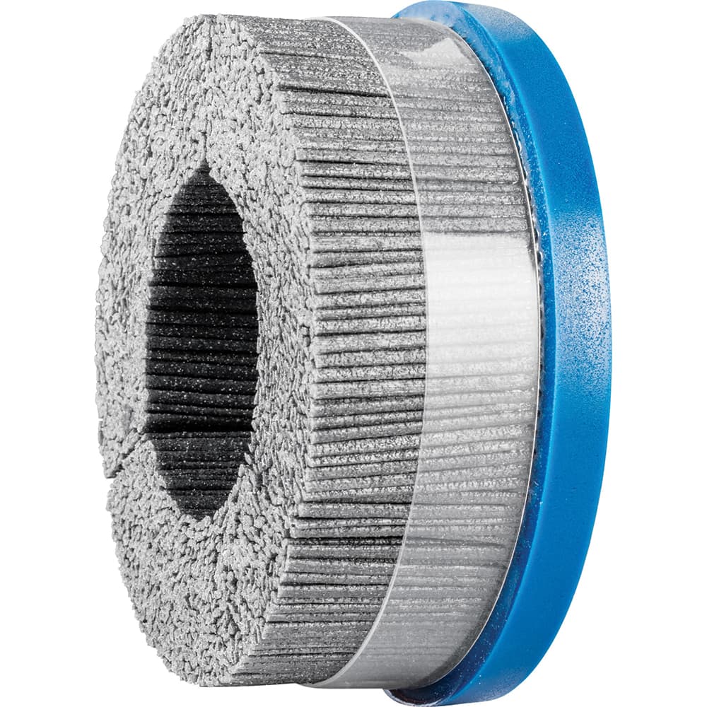 PFERD - Disc Brushes; Outside Diameter (Inch): 5 ; Grit: 80 ; Abrasive Material: Silicon Carbide ; Brush Type: Crimped ; Connector Type: Arbor ; Arbor Hole Size (Inch): 7/8 - Exact Tooling