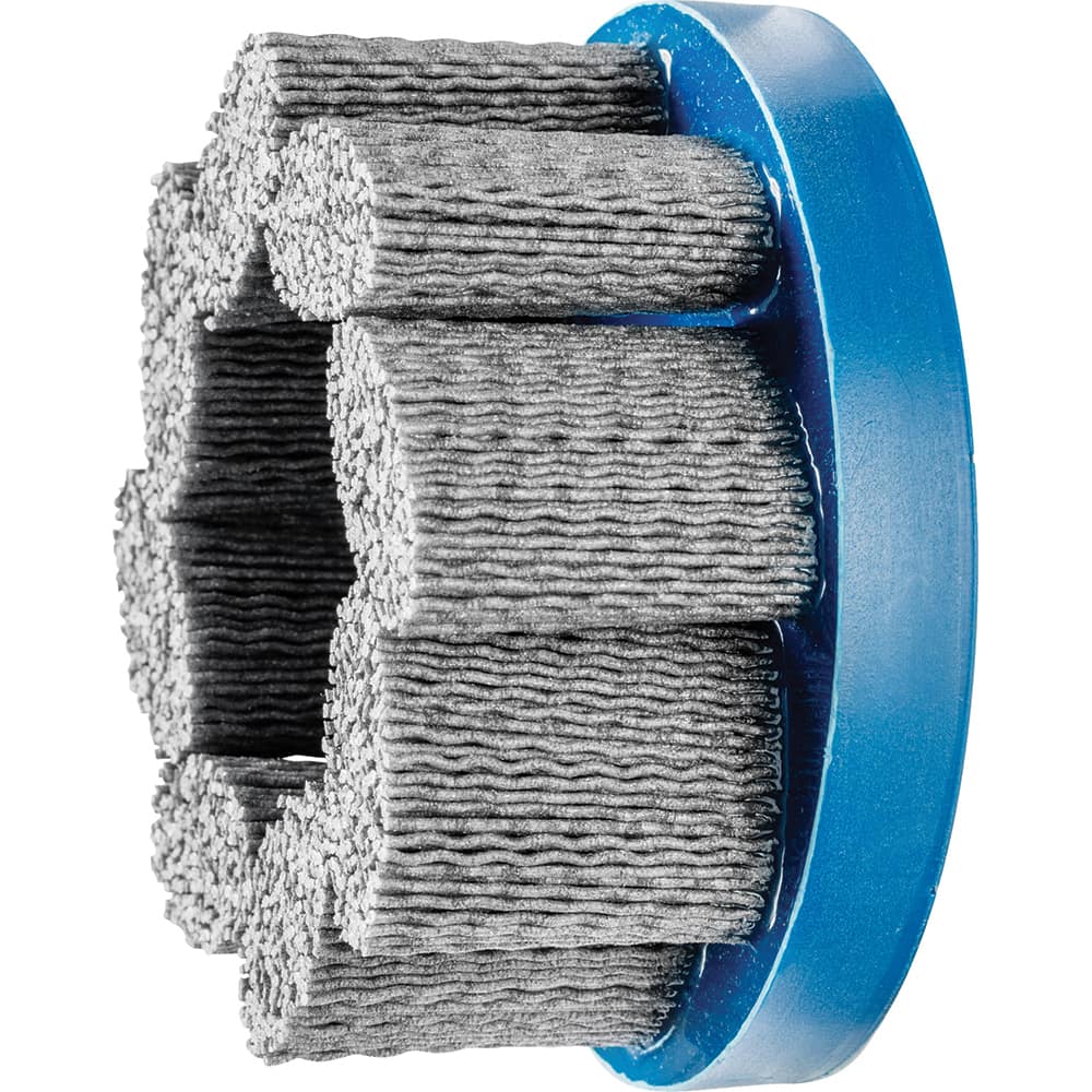 PFERD - Disc Brushes; Outside Diameter (Inch): 4 ; Grit: 80 ; Abrasive Material: Silicon Carbide ; Brush Type: Crimped ; Connector Type: Arbor ; Arbor Hole Size (Inch): 7/8 - Exact Tooling