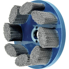PFERD - Disc Brushes; Outside Diameter (Inch): 6 ; Grit: 80 ; Abrasive Material: Silicon Carbide ; Brush Type: Crimped ; Connector Type: Arbor ; Arbor Hole Size (Inch): 7/8 - Exact Tooling