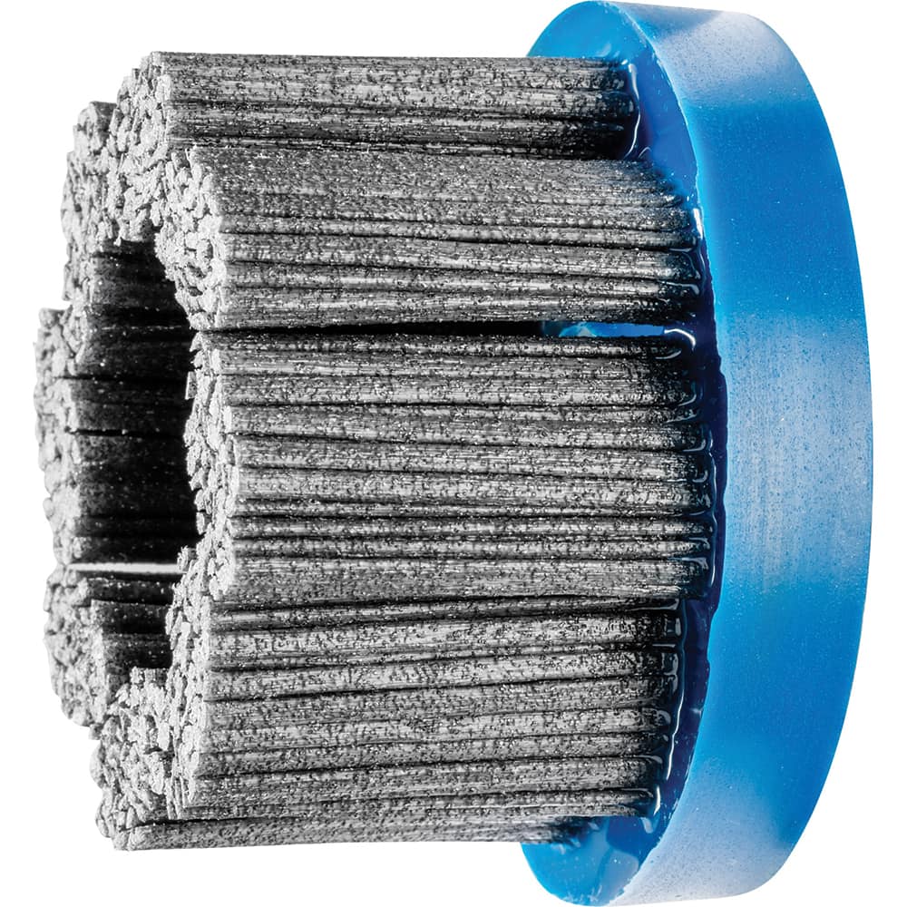 PFERD - Disc Brushes; Outside Diameter (Inch): 3 ; Grit: 80 ; Abrasive Material: Silicon Carbide ; Brush Type: Crimped ; Connector Type: Arbor ; Arbor Hole Size (Inch): 7/8 - Exact Tooling