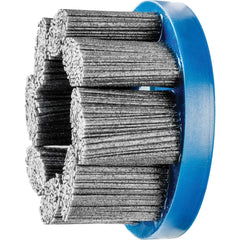 PFERD - Disc Brushes; Outside Diameter (Inch): 4 ; Grit: 80 ; Abrasive Material: Silicon Carbide ; Brush Type: Crimped ; Connector Type: Arbor ; Arbor Hole Size (Inch): 7/8 - Exact Tooling