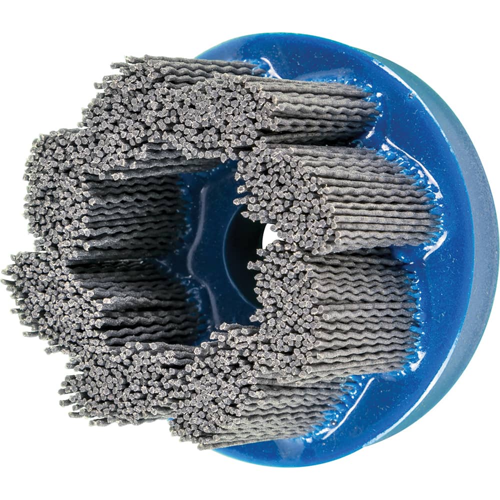 PFERD - Disc Brushes; Outside Diameter (Inch): 3 ; Grit: 80 ; Abrasive Material: Silicon Carbide ; Brush Type: Crimped ; Connector Type: Arbor ; Arbor Hole Size (Inch): 7/8 - Exact Tooling