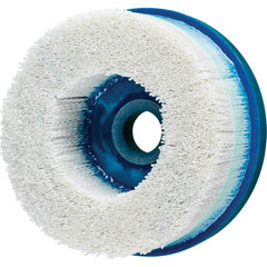 PFERD - Disc Brushes; Outside Diameter (Inch): 5 ; Grit: 80 ; Abrasive Material: Ceramic Oxide ; Brush Type: Crimped ; Connector Type: Arbor ; Arbor Hole Size (Inch): 7/8 - Exact Tooling