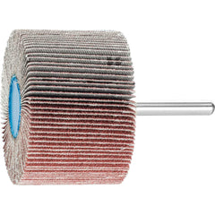 PFERD - Mounted Flap Wheels; Abrasive Type: Coated ; Outside Diameter (Inch): 2-1/2 ; Face Width (Inch): 1-1/2 ; Abrasive Material: Aluminum Oxide ; Grit: 80 ; Mounting Type: 1/4" Shank - Exact Tooling